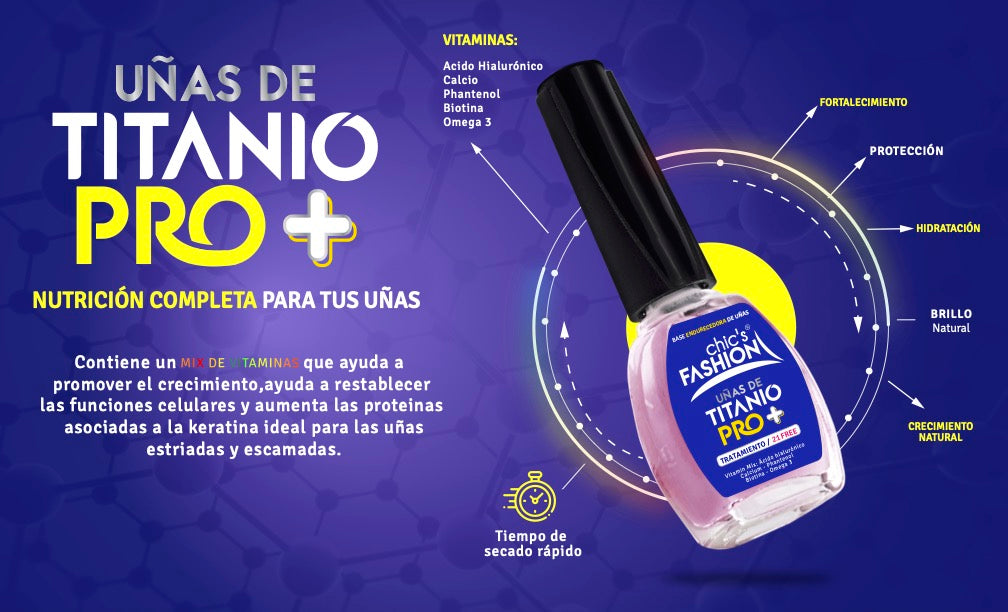 UÑAS DE TITANIO PRO +