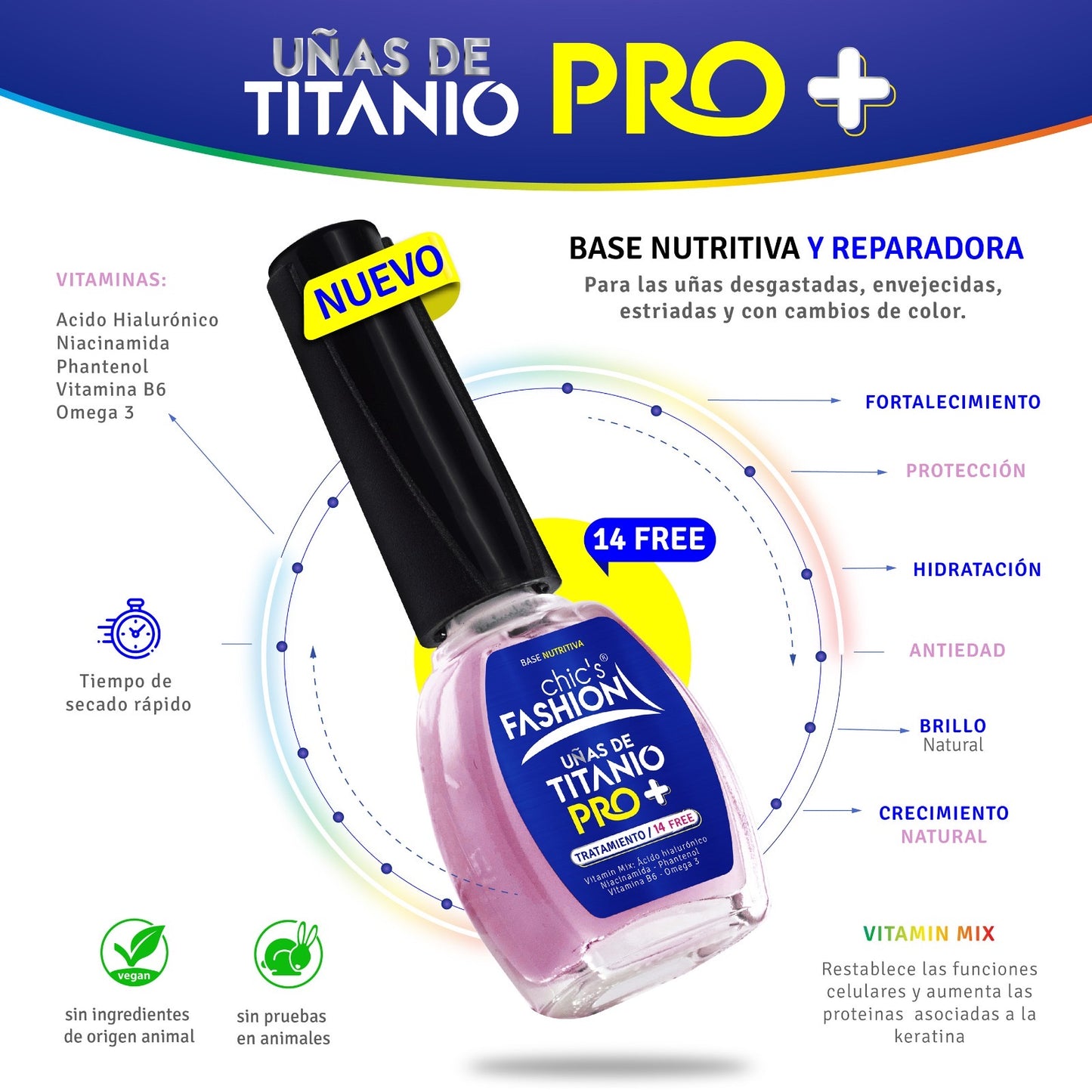 UÑAS DE TITANIO PRO +
